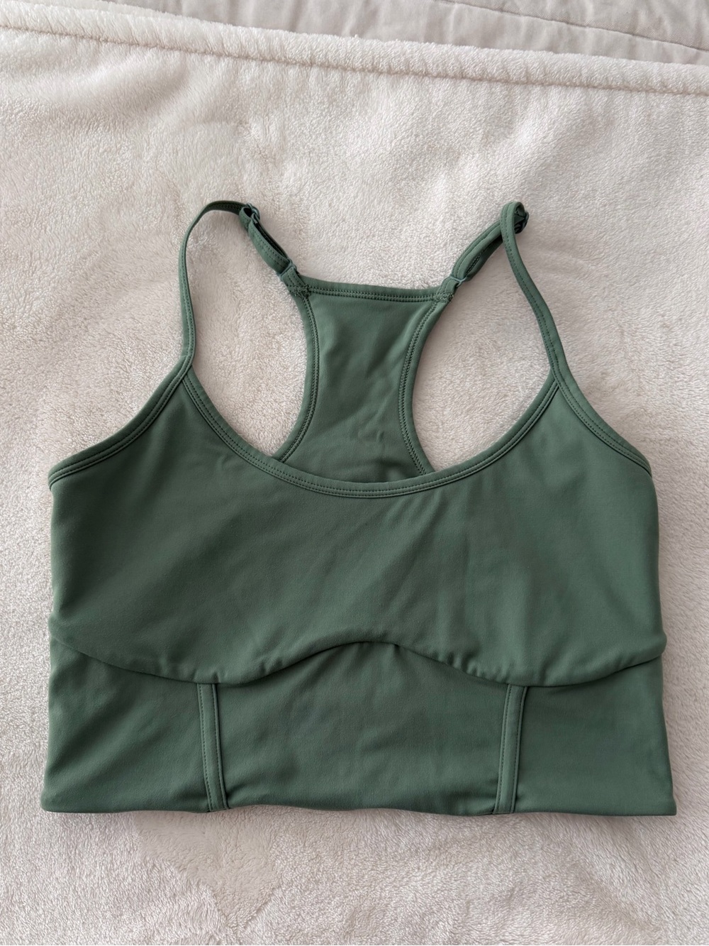 Blogilates green corset sports bra M